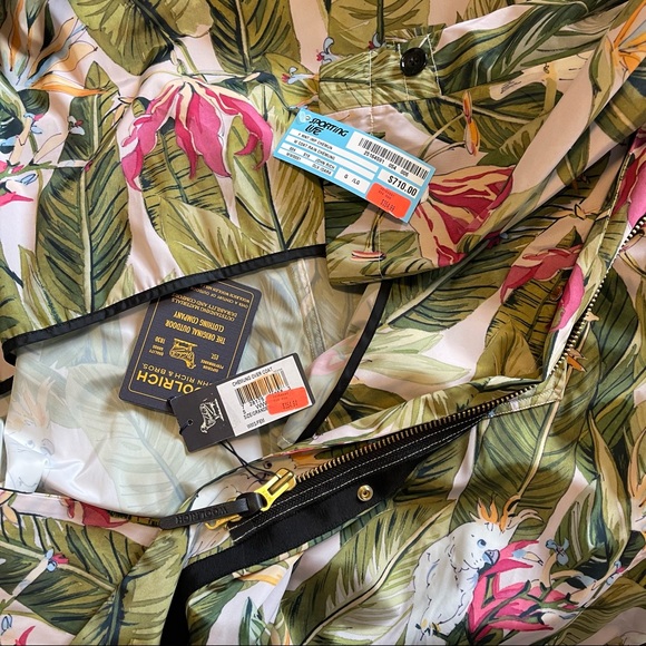 Woolrich keen longth coat flower and leaves print - Picture 8 of 8